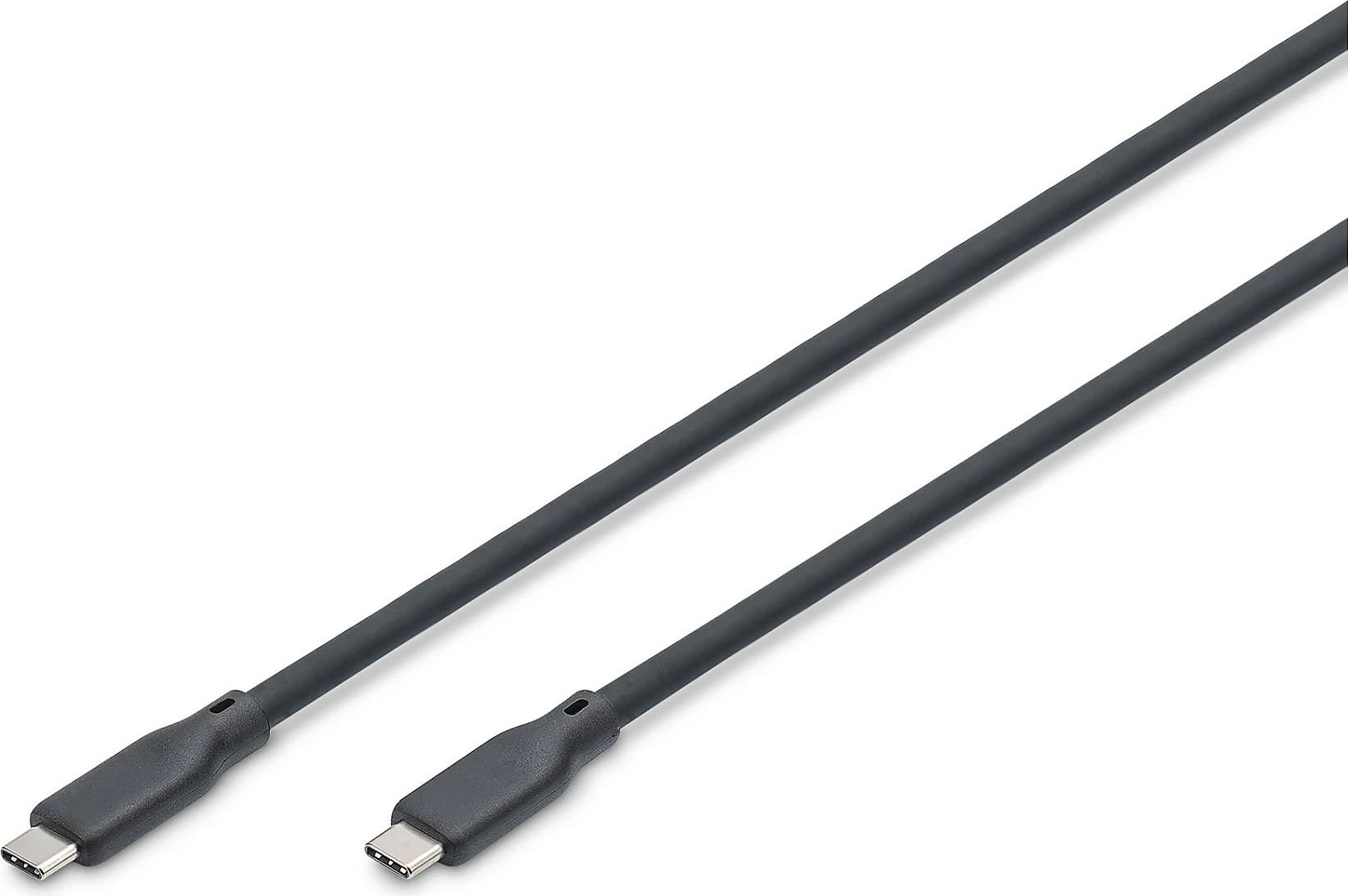 Kabllo USB4.0 Digitus Type-C në Type-C, silikon, 1.5 m, e zezë