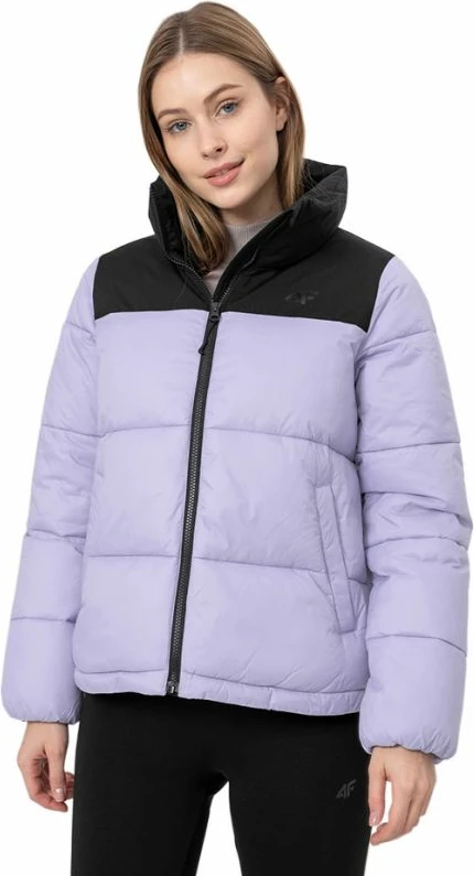 Jakne për femra 4F, e zezë dhe vjollcë