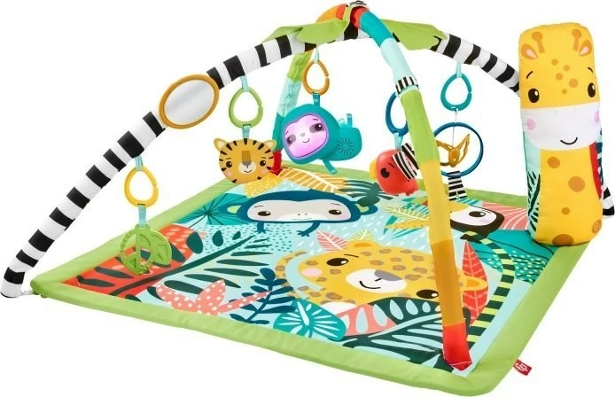 Tapet edukativ Fisher Price 3-në-1 Rainforest, Mattel HJW08, shumëngjyrësh