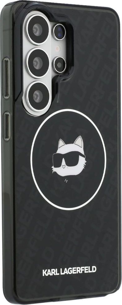 Mbështjellës Karl Lagerfeld IML Repeated Choupette MagSafe për Samsung Galaxy S26 Ultra, i zi, në kuti