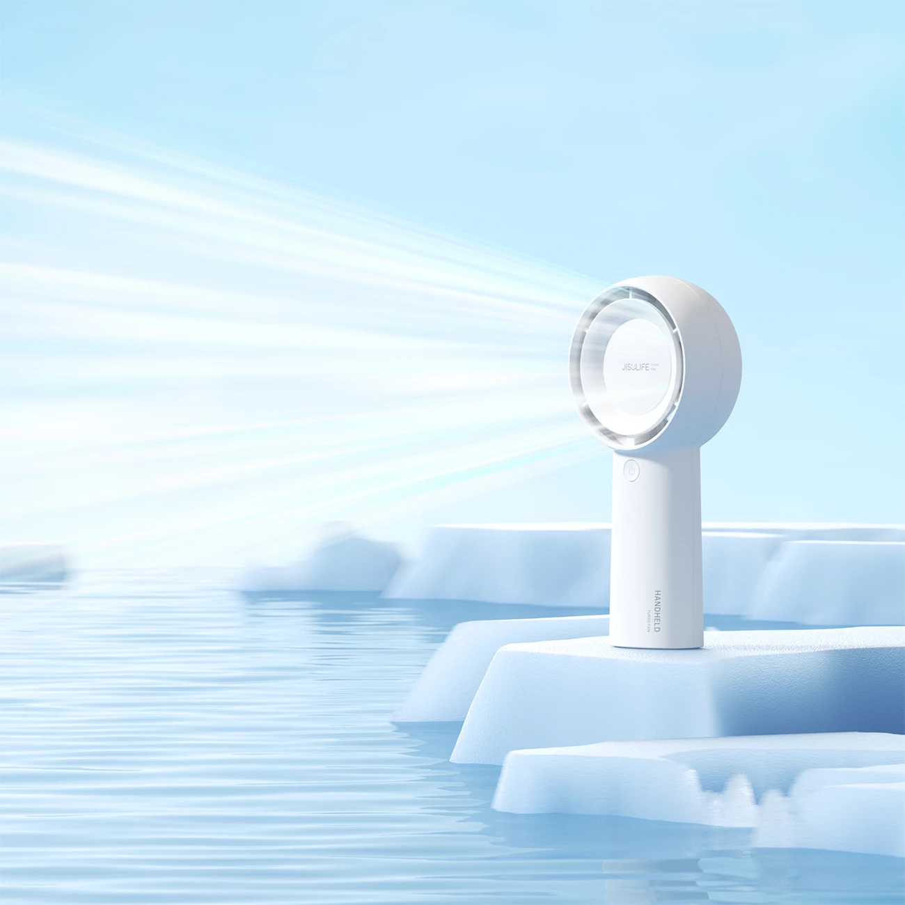 Ventilator dore Jisulife Life5 Plus FA43, 4000 mAh, USB-C, Bardhë