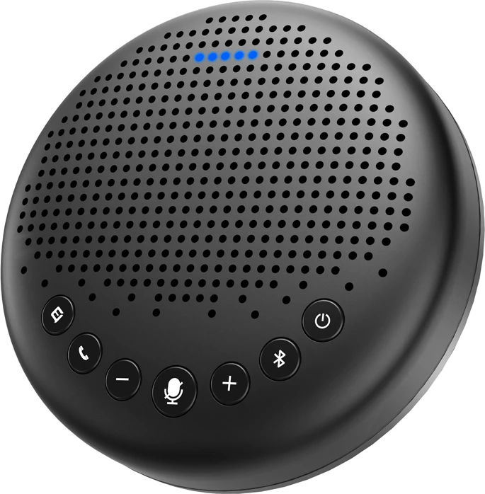 Altoparlant konferencash wireless EMEET Luna, 2600 mAh, Bluetooth 4.2, USB-C/AUX, 360° mikrofon, me adapter USB A200, i zi