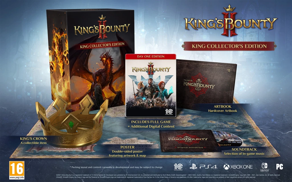 Video lojë Prime Matter King's Bounty II King Collector's Edition për Xbox One & Xbox Series X (PEGI 16)