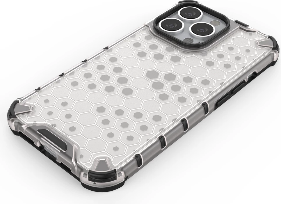 Mbështjellës Hurtel Honeycomb për iPhone 13 Pro, i kuq
