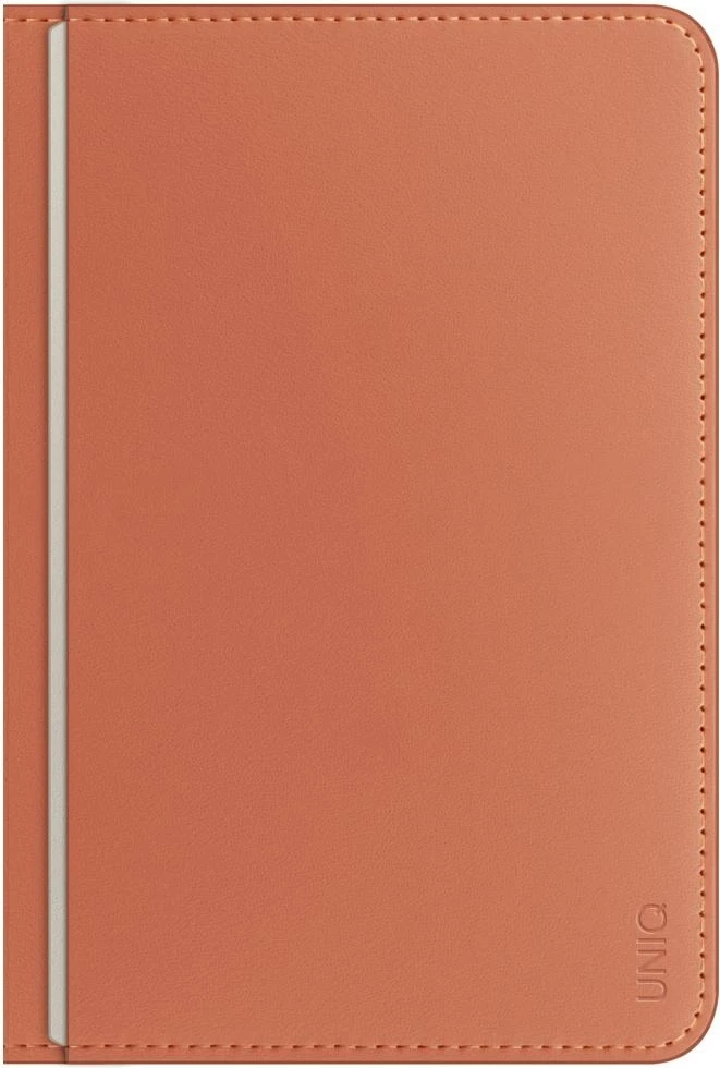 Mbështjellës pasaporte UNIQ Belmont me bllokim RFID, lëkurë vegane, Terrakotë/Ivory