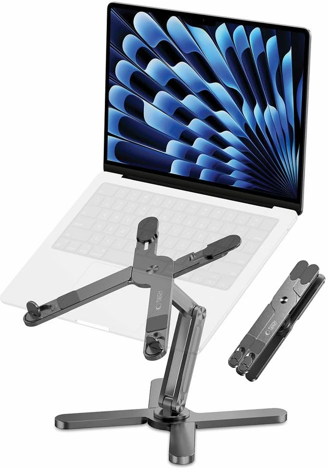 Mbajtës universal për laptop Tech-Protect ULS200, deri 16", alumini, Gri