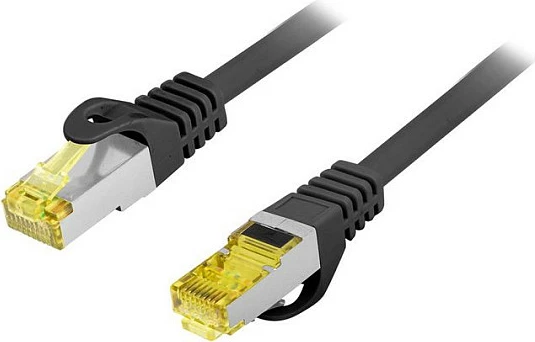 Kabllo rrjeti Equip Cat6A S/FTP 0.5m, RJ-45, e zezë