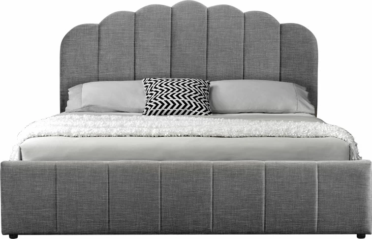 Krevat dopio Tatiana me stof anthracite me depozitë 160x200cm