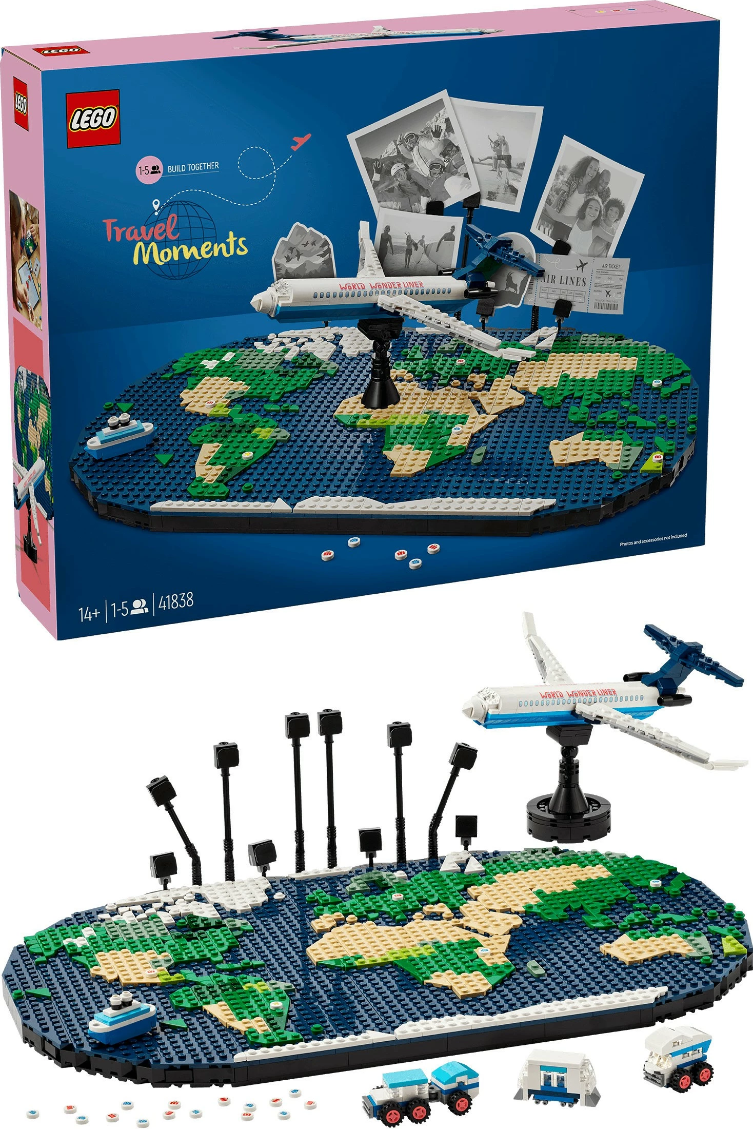 Set ndërtimi LEGO Travel Moments, 1231 pjesë, Multingjyrësh