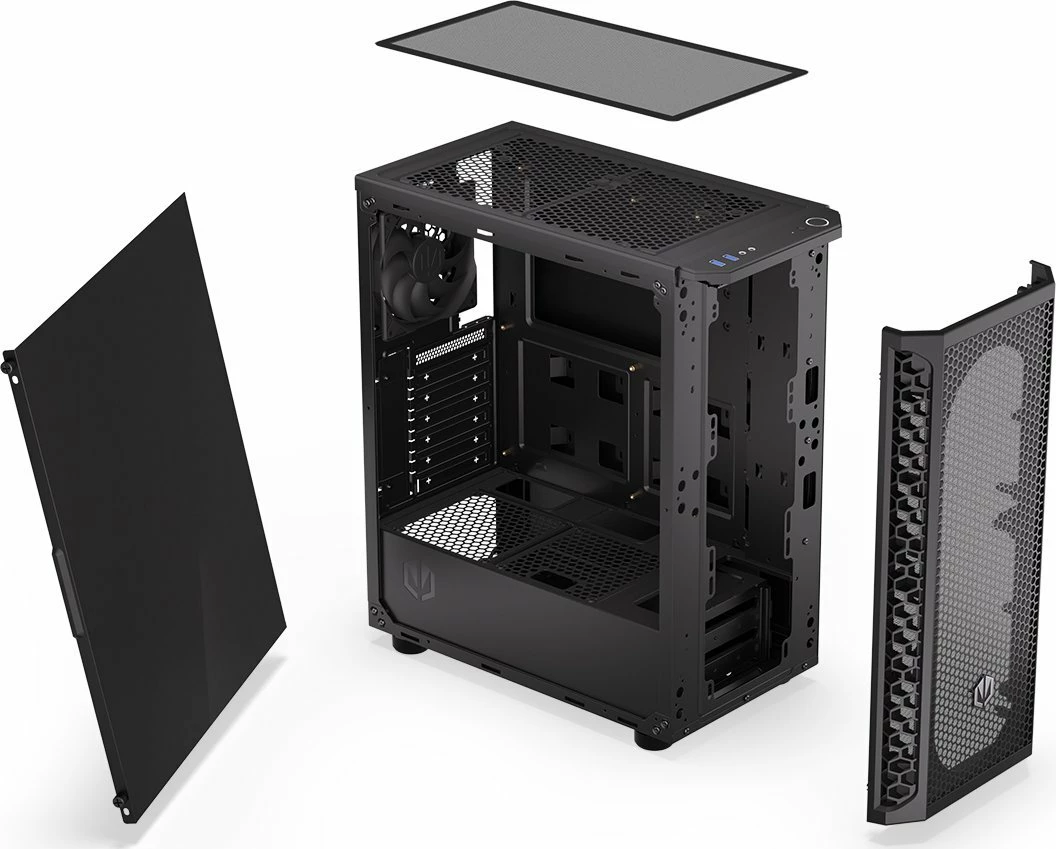Kasë Endorfy Signum 300 Solid EY2A003 Midi Tower ATX pa dritare e zezë