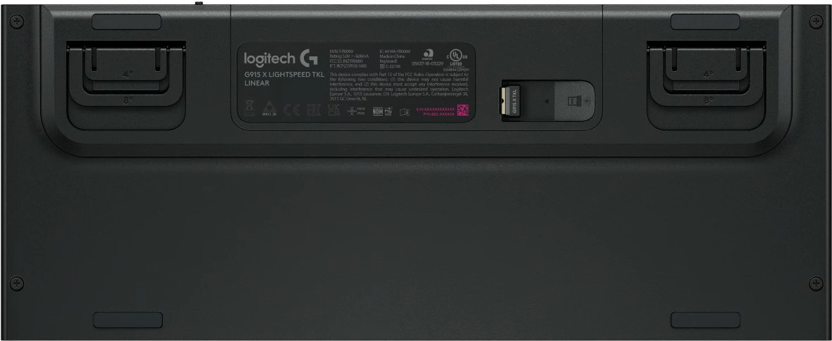 Tastierë gaming Logitech G915 X LIGHTSPEED TKL, pa kabllo, e zezë