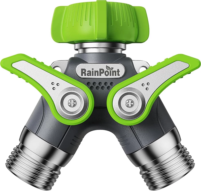 Ndarës uji për kopsht RainPoint ICD047, metalik, 2 dalje