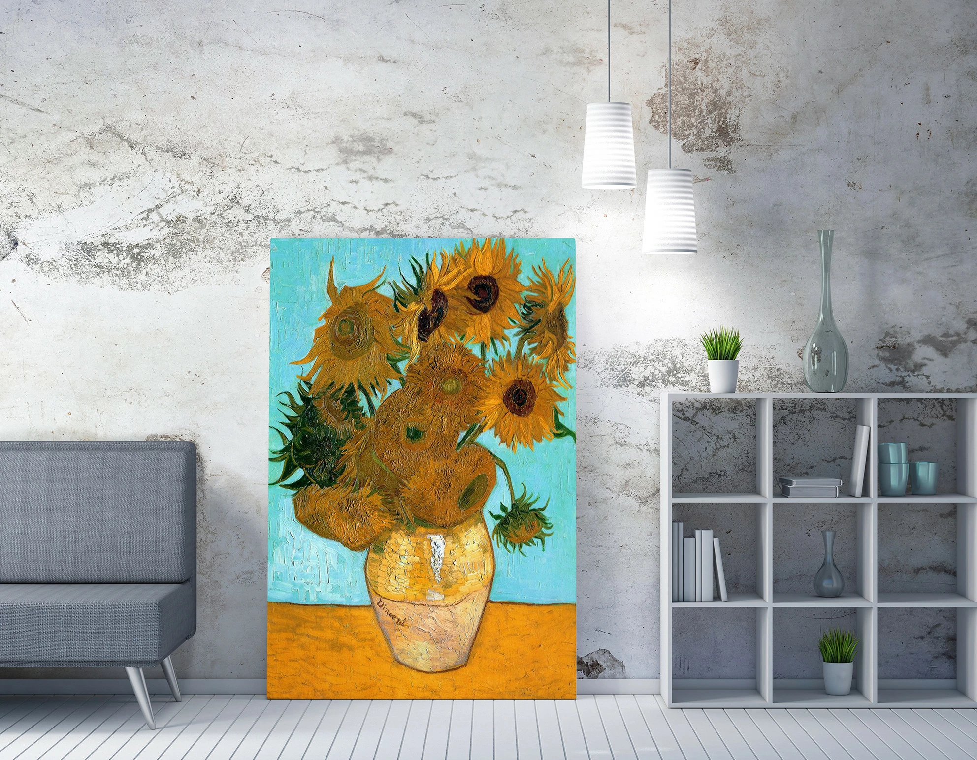 Pikturë dekorative në kanavacë, Van Gogh, shumëngjyrëshe, WY74, 50x70cm