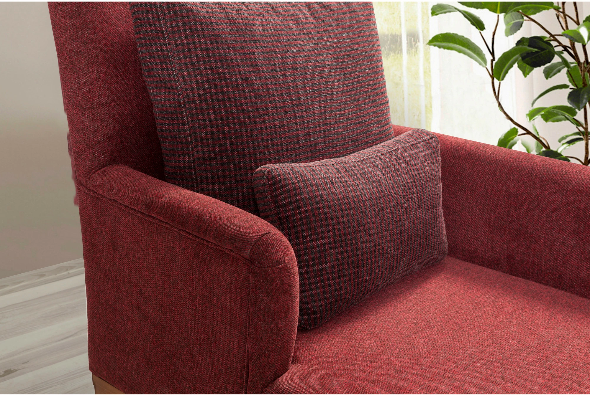 Divan Atelier del Sofa, ngjyrë e kuqe Claret
