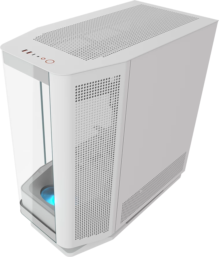 Kasë COUGAR FV270 Midi Tower, Tempered Glass, ATX/E-ATX, RGB, e bardhë