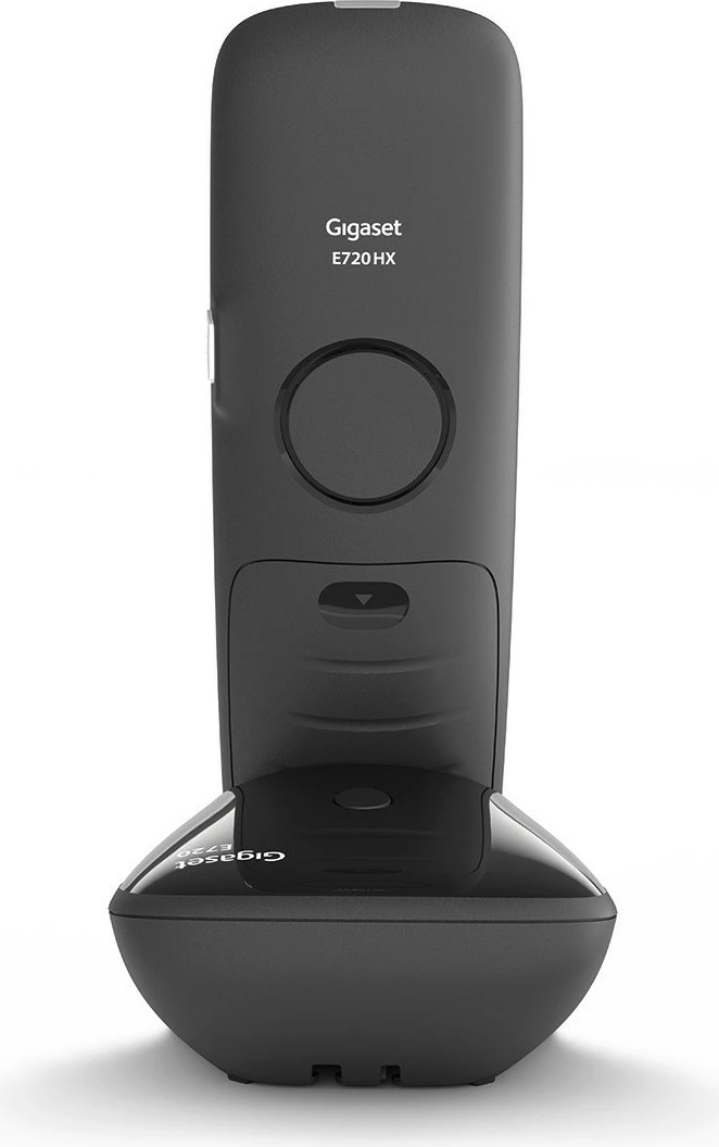 Telefon Gigaset E720, Analog/DECT, Mbajtës pa tel, 200 kontakte, ID thirrës, SMS, Ngjyrë e zezë