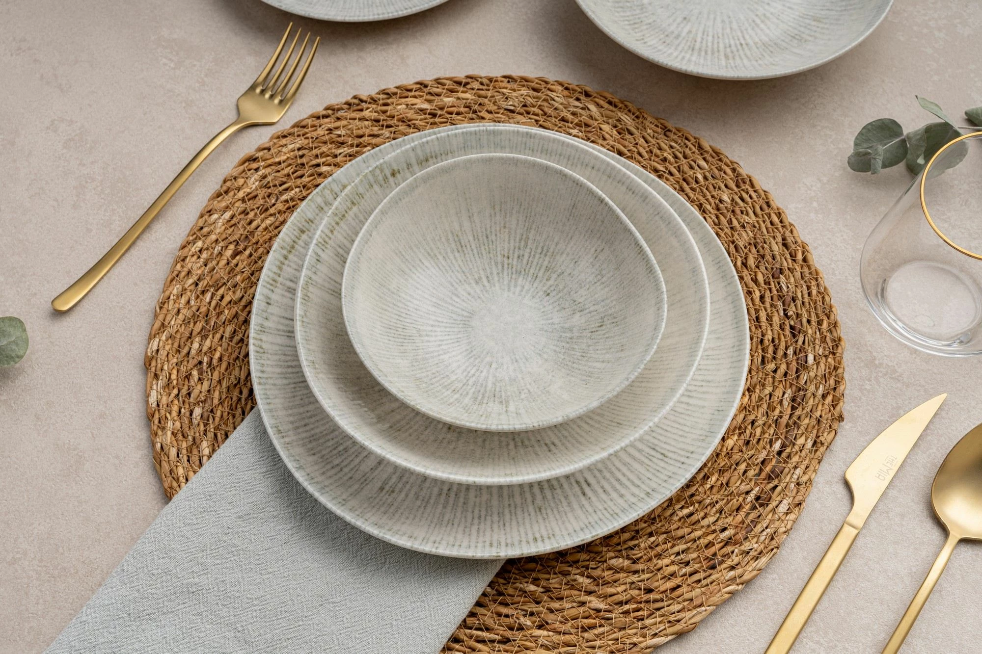 Set enësh për drekë (24 copë), Hermia, GBSRD24Y4R1401