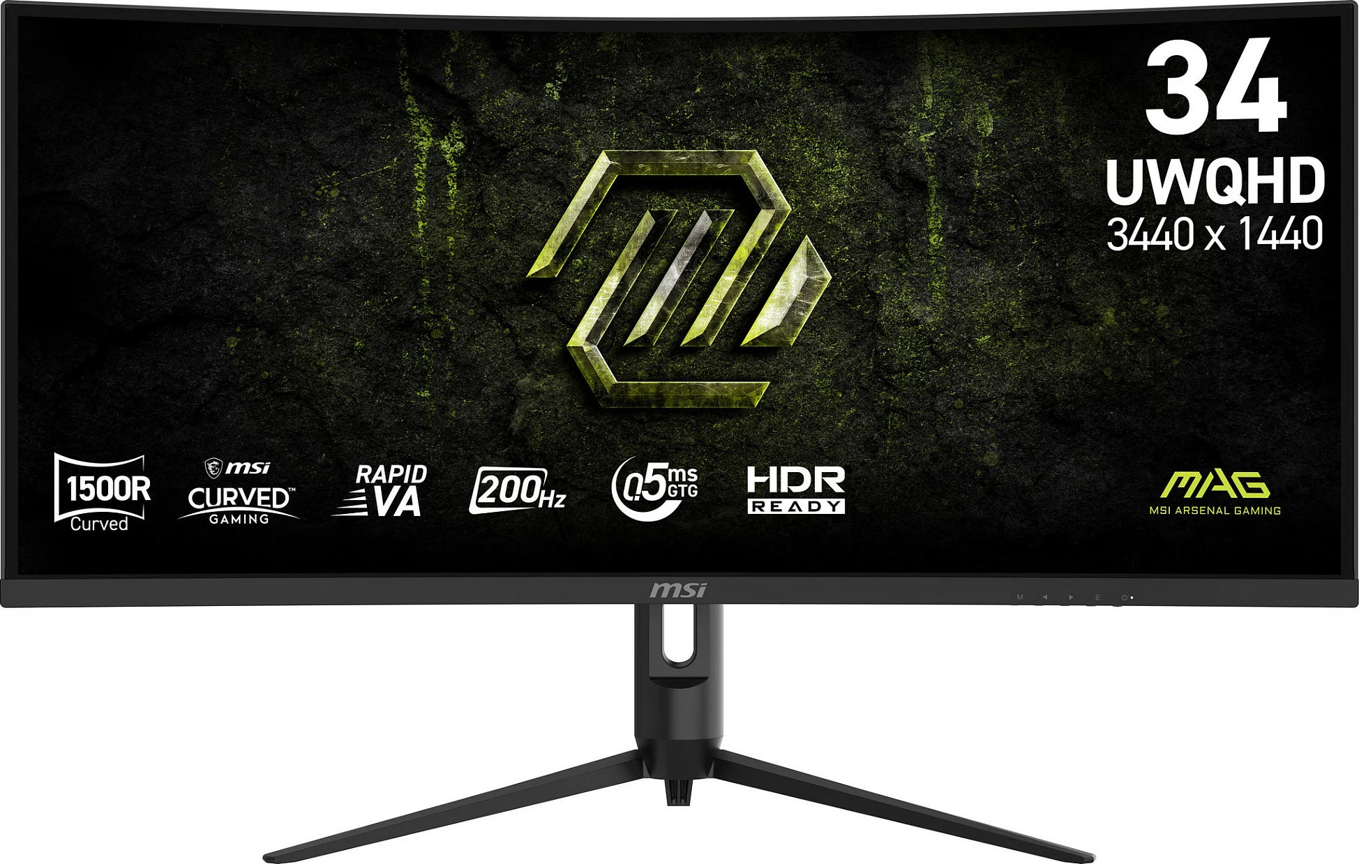 Monitor MSI 9S6-3DB64H-089, 34" UWQHD 3440x1440, 200Hz, VA, i lakuar 1500R