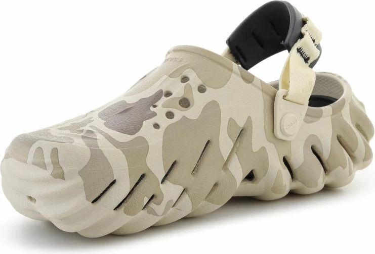 Atlete unisex Crocs Echo Duck Camo Clog 211981-2YJ, bone/black