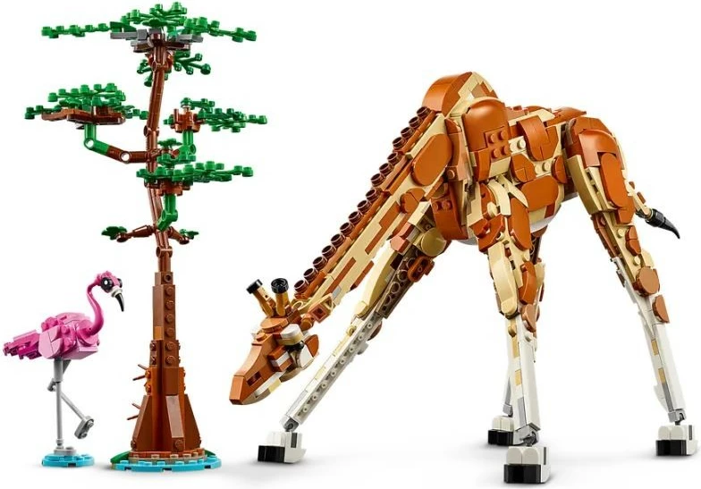 Set lodrash LEGO Creator 3-in-1 31150, 780 pjesë, Kafshë të egra nga safari, plastikë
