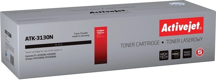 Toner Activejet ATK-3130N, zëvendësim për Kyocera TK-3130, i zi