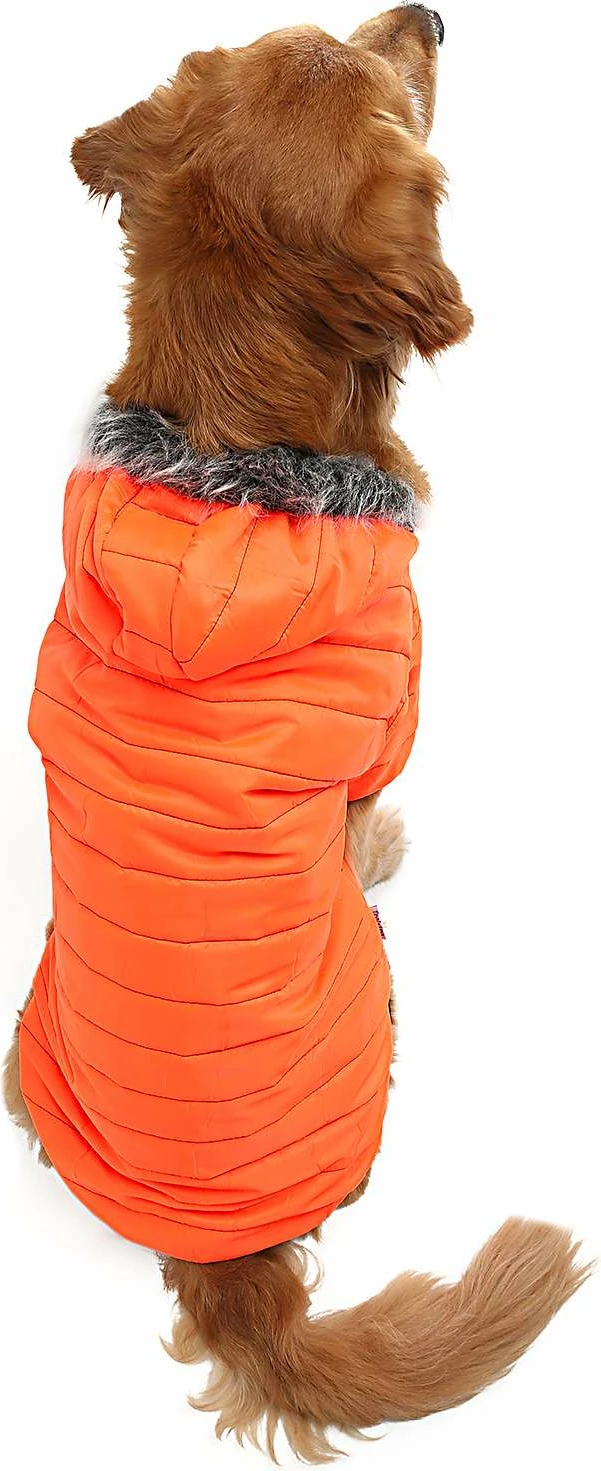 Bluzë me kapuç për qen, ngjyrë portokalli, Paws & Whiskers, madhësi 7XL