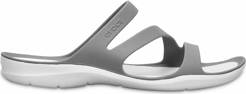 Sandale për femra Crocs Swiftwater, gri me të bardha [Madhësia: 34 - 35]