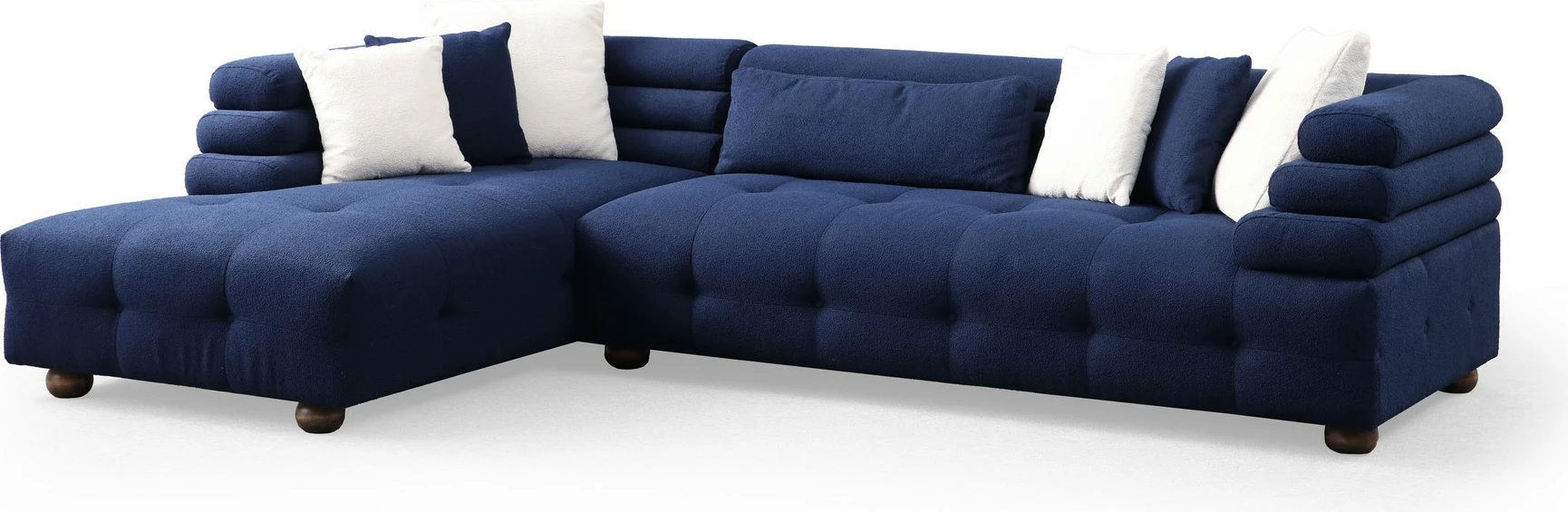 Këndare Boston, ngjyrë blu nate, Atelier del Sofa, majtas
