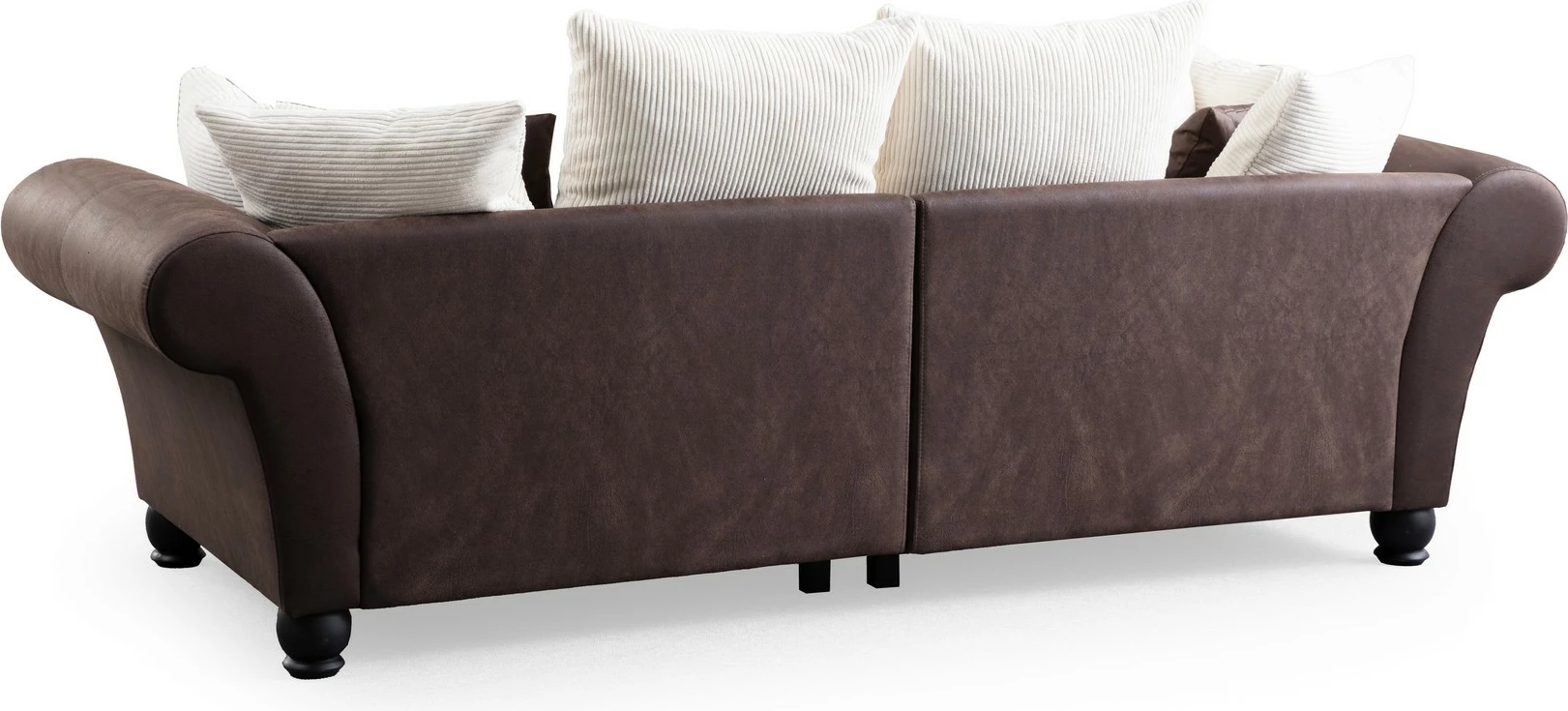 Divan treshe Atelier del Sofa, Lawrence Lounge, kafe dhe bardhë