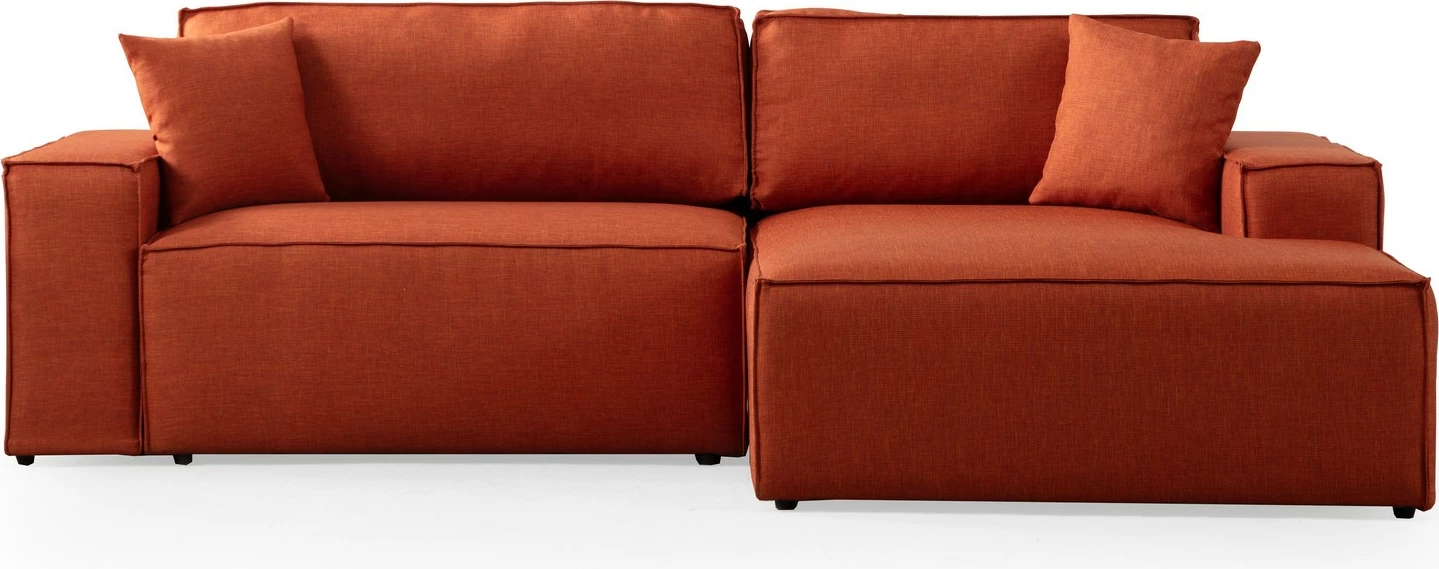 Kënd-sofë krevati Atelier del Sofa, kënd i djathtë, portokalli