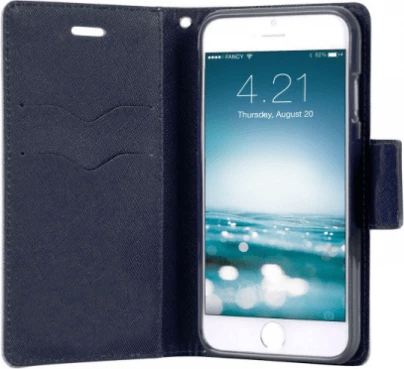Mbështjellës HAVANA Fancy Diary për Samsung Galaxy A34, MPN 17199, flip cover me kapëse magnetike, me xhepa për karta/para, kuqe/blu