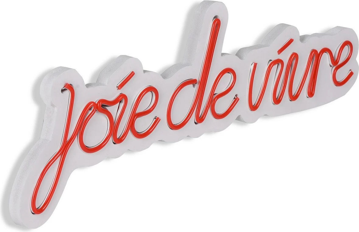 Dekor dritash LED plastike, Joie de Vivre, e kuqe