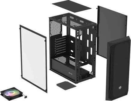 Kasë Fury Shobo SH4, RGB, e zezë