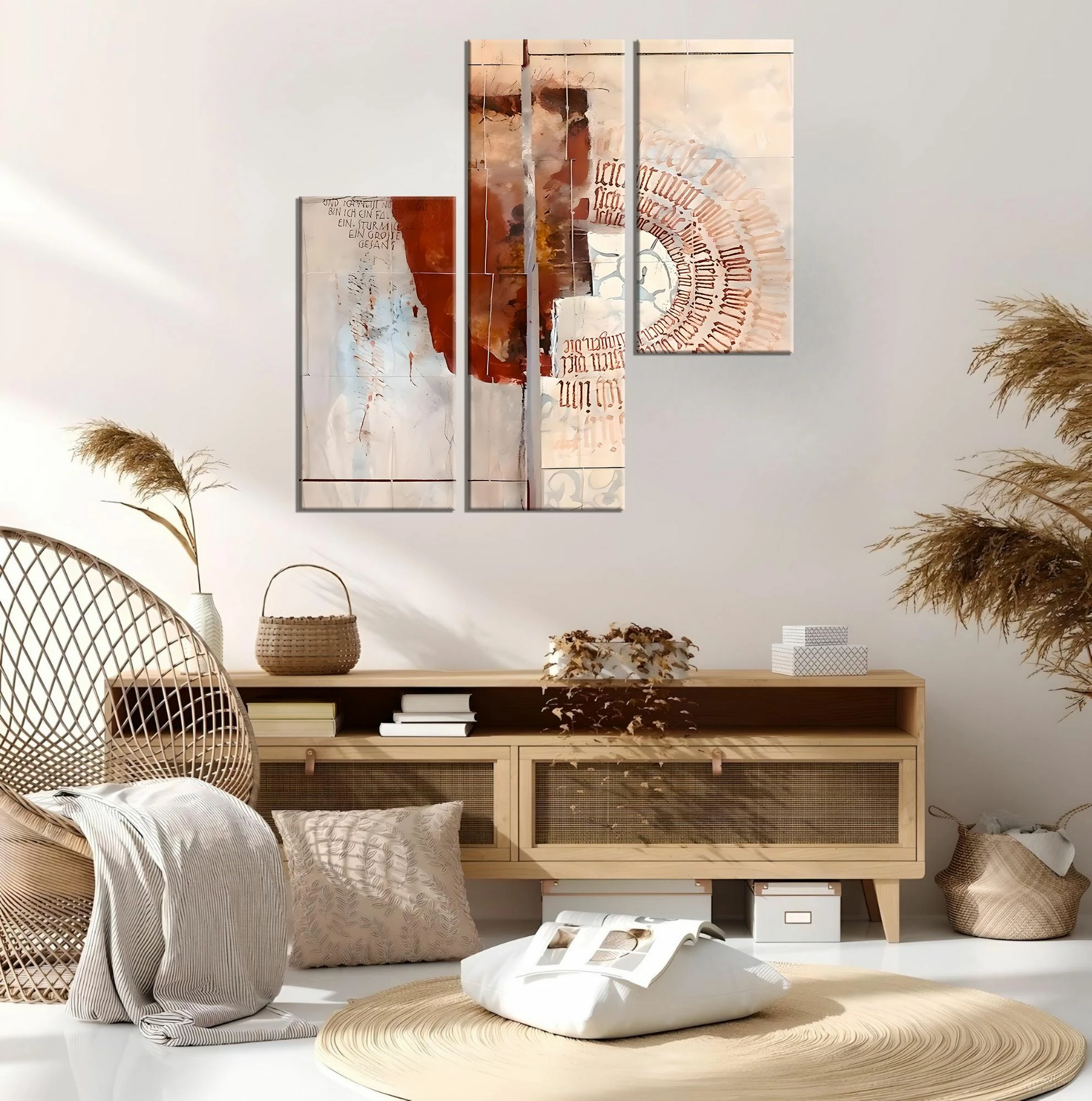 Pikturë dekorative në kanavacë, 3 pjesë, Wallity, MXA07