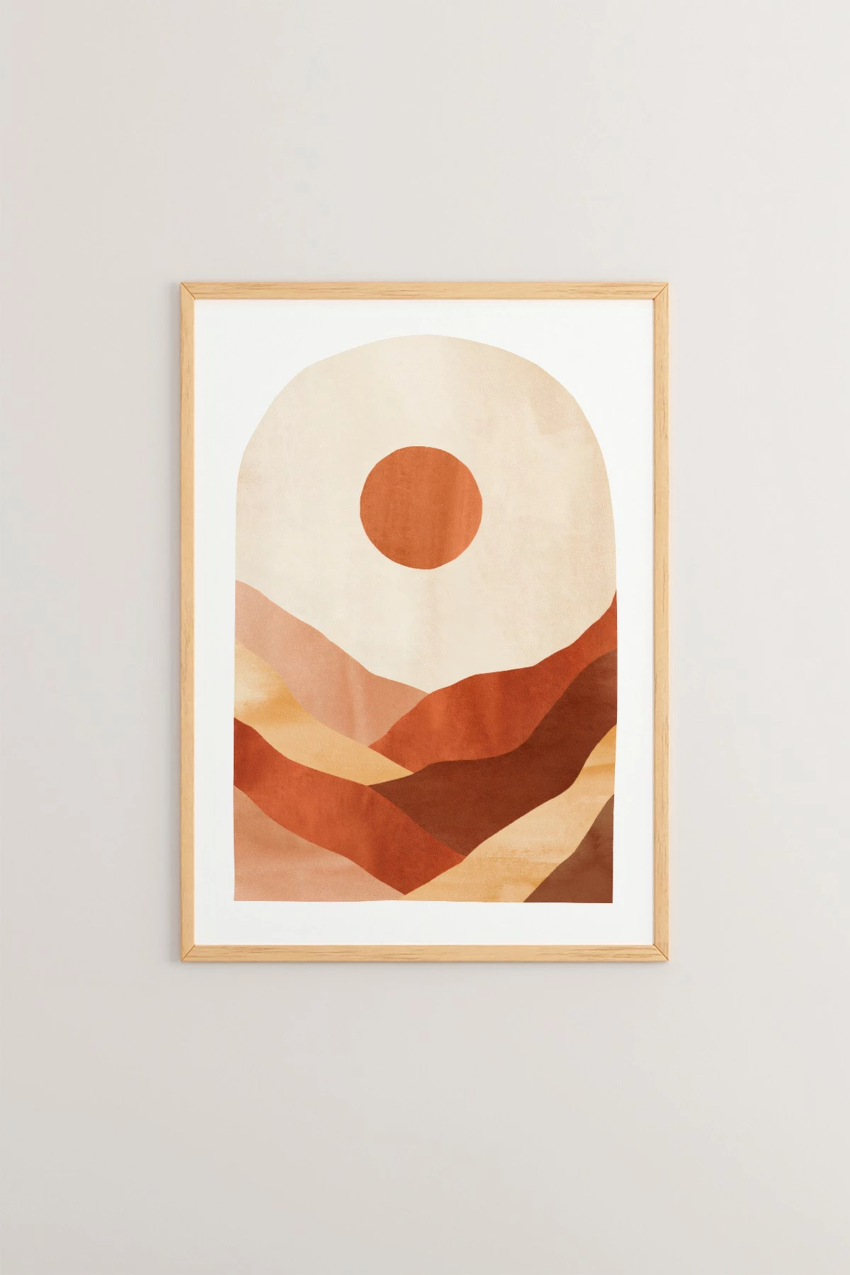 Pikturë dekorative me kornizë, shumëngjyrëshe, Wallity, Tekhamcerceve113, 33x48cm