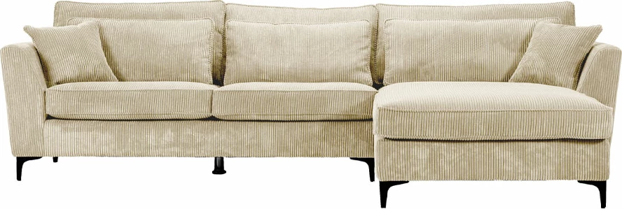 Këndare FOREVER, e djathtë, kadife bezhë Lincoln 03, 316x185x92