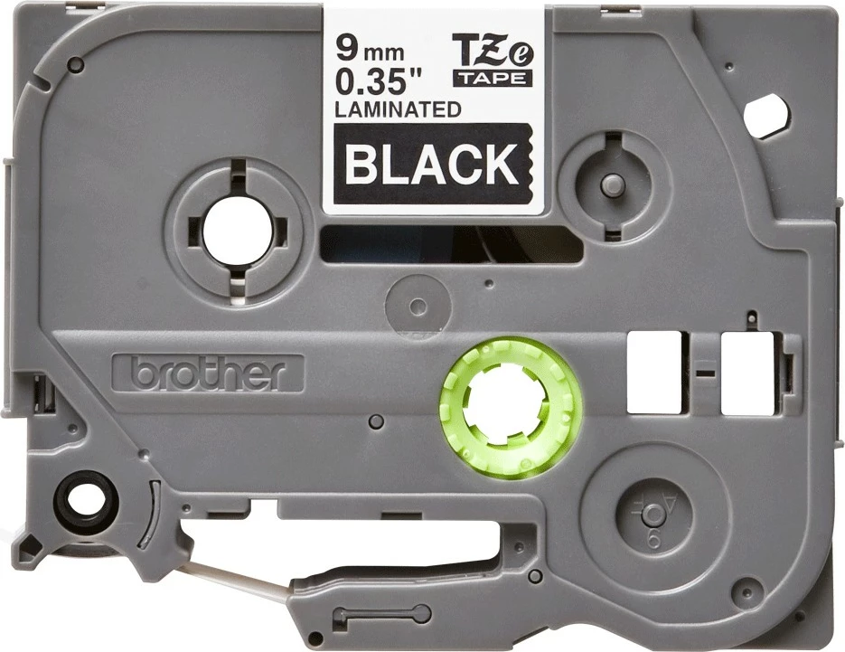 Kasetë etiketimi Brother TZE-325, 9mm, e zezë