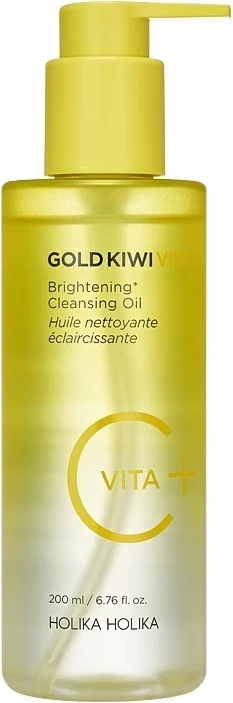 Vaj pastrues fytyre për femra HOLIKA HOLIKA Gold Kiwi Vita C+ Brightening Cleansing Oil 200ml