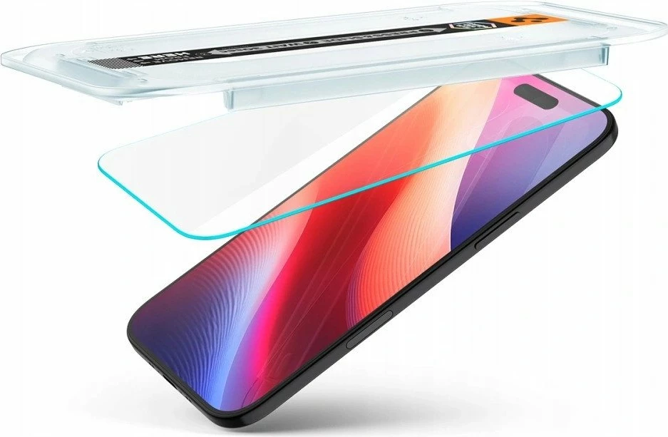 Xham i kalitur Spigen Glas.tr EZ Fit për Apple iPhone 17 Air, 2 copë, transparent