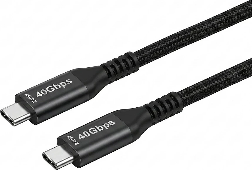 Kabel USB-C Synergy21 USB4 1.5m, 40Gbps, 240W (5A), i zi