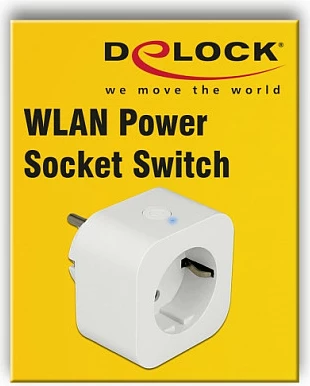 Prizë smart Wi‑Fi DeLOCK 11826, Schuko CEE 7/3, 10A 250V, e bardhë