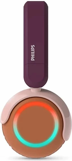 Kufje Philips TAK4200MP Bluetooth 5.4, për fëmijë, bateri 45 orë, LED, limit volum 75/85 dB, me mikrofon, vjollcë