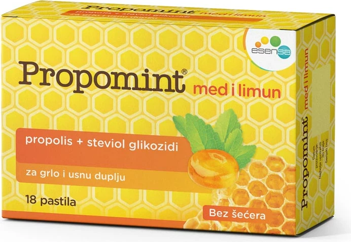 Propomint pastile mjalte+limon - Lehtëson fytin, qetëson mishrat e dhëmbëve dhe freskon gojën.