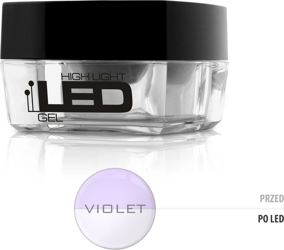 Xhel ndërtues për thonj Silcare High Light Led Gel Violet 15g