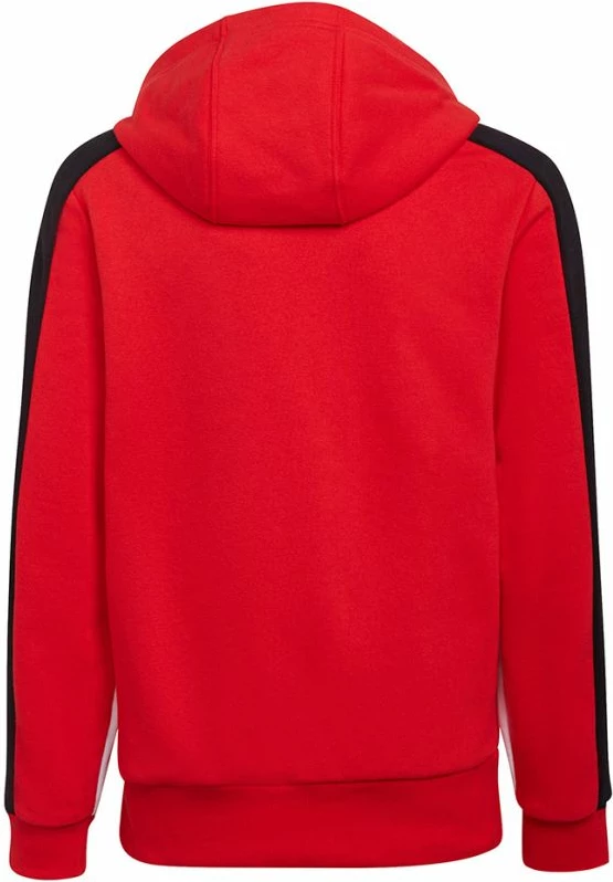 Duks me kapuç për fëmijë adidas, i bardhë dhe i kuq