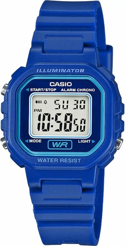 Orë dore unisex Casio LA-20WH-2AEF, kaltër, me kuti