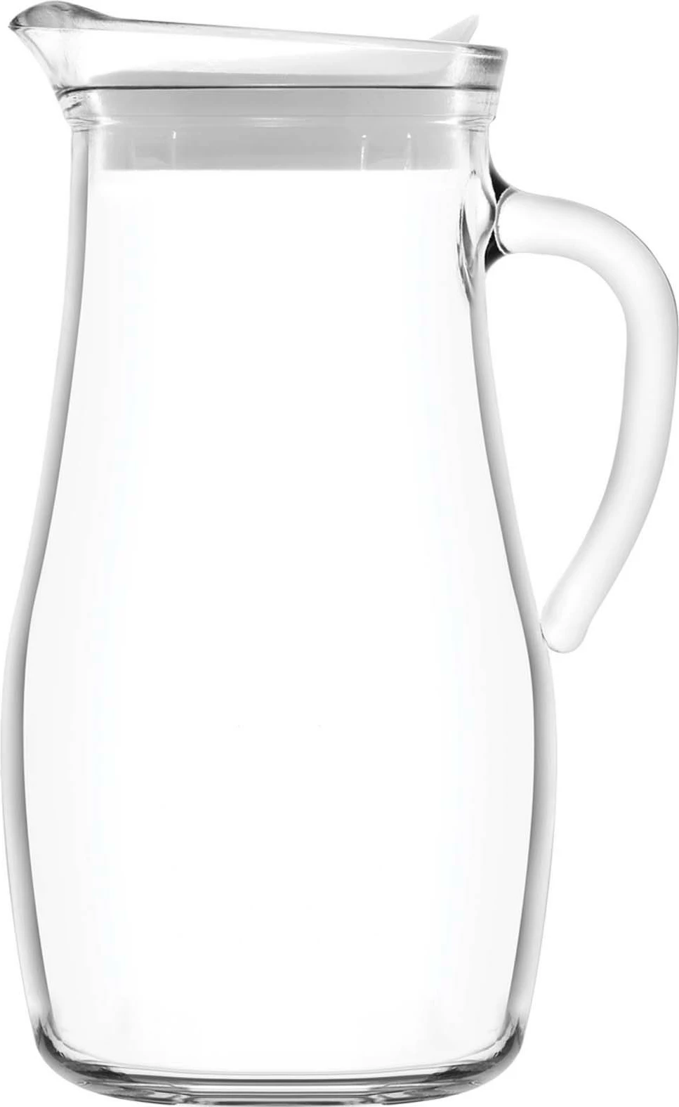 Karafë qelqi LAV Sofia 1.8 L me kapak, transparente, set 2 copë