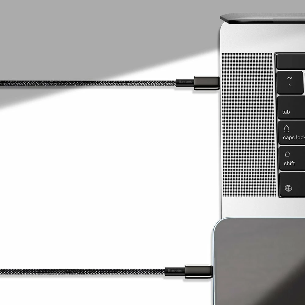 Kabllo Baseus CATWJ-A01 USB-C në USB-C, 2m, 100W, e zezë