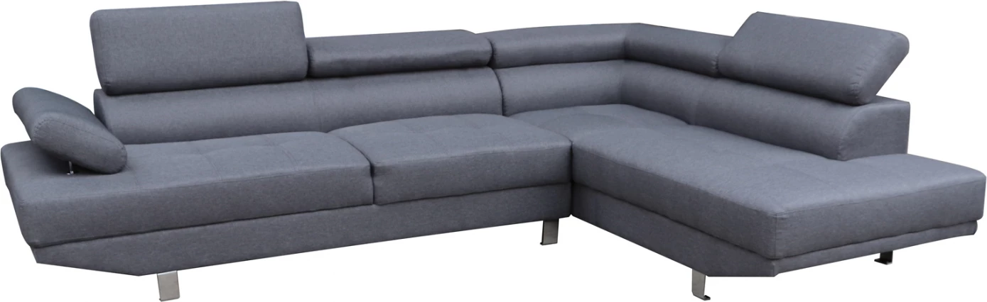 Kënd divani i djathtë, GORO FH3085.10L, ngjyrë gri, 270x200x87 cm