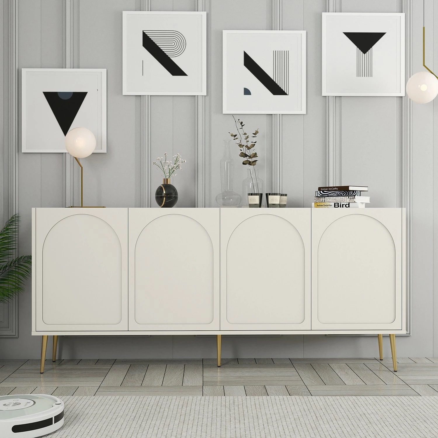 Konsol Skye Decor, Lyon 80, krem dhe ari